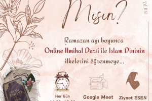 RAMAZAN AYI ONLİNE İLMİHAL DERSİ