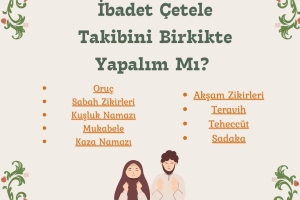 RAMAZAN AYI İBADET TAKİP ÇİZELGESİ