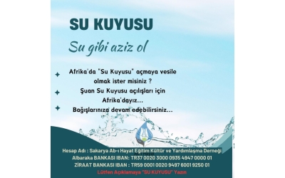 2025 AFRİKADAYIZ SU KUYUSU