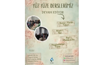 DERNEĞİMİZDE YÜZ YÜZE DERSLERİMİZ DEVAM EDİYOR.